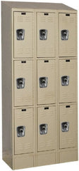 Hallowell - 9 Door, 3 Tier, Ready-Built Wardrobe & Box Lockers - Exact Tooling