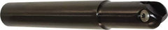 Millstar - 1/2" Cut Diam, 5" Max Depth of Cut, 1/2" Shank Diam, 6" OAL, Indexable Ball Nose End Mill - Straight Shank, SFCY Toolholder, MB, MBT, RBT Insert - Exact Tooling