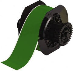 Brady - 2-1/4" Wide, Green Vinyl Labels - For BBP30 Label Printer, BBP33 Label Printer, BBP35 Multicolor Sign & Label Printer, BBP37 Color & Cut Sign & Label Printer, BradyPrinter S3100, BBP31 Sign & Label Printer - Exact Tooling