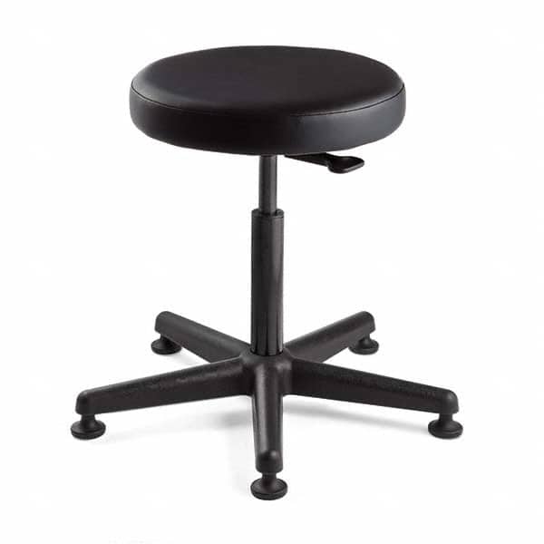 Bevco - Swivel & Adjustable Stools Type: Adjustable Backless Stool Base Type: Nylon - Exact Tooling