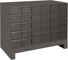 Durham - 30 Drawer, Small Parts Steel Storage Cabinet - 11-3/4" Deep x 34" Wide x 26-7/8" High - Exact Tooling