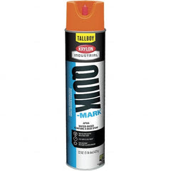 Krylon - 25 fl oz Orange Marking Paint - 35 to 71 Sq Ft Coverage, Water-Based Formula - Exact Tooling