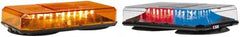 Federal Signal Emergency - Class 1 Joules, Variable Flash Rate, Magnetic Mount Emergency Mini-Lightbar Assembly - Powered by 12 to 24 VDC, Amber & Clear - Exact Tooling