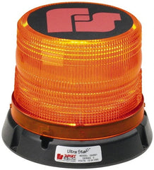 Federal Signal Emergency - Class I Candelas, 95, 120 & 60 FPM, Permanent 1" Pipe Mount Emergency LED Beacon Light Assembly - Powered by 12 to 24 Volts, Amber - Exact Tooling