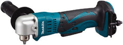Makita - 18 Volt 3/8" Chuck Right Angle Handle Cordless Drill - 0-1800 RPM, Keyed Chuck, Reversible, Lithium-Ion Batteries Not Included - Exact Tooling