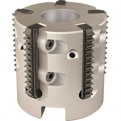 Vargus - 1.532" Cut Diam, 7.874" Max Depth of Cut, 1/2" Arbor Hole Diam, Internal/External Indexable Thread Mill - Insert Style 25S, 5 Inserts, Toolholder Style RTMC-D, 1.26" OAL - Exact Tooling