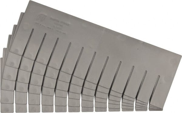 Quantum Storage - 16-1/2" Wide x 6" High, Gray Bin Divider - Use with DG92060 - Exact Tooling
