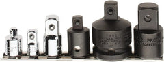Proto - 6 Piece Socket Adapter Set - 3/8F x 1/4M, 1/4F x 3/8M, 3/8F x 1/2M, Impact 1/2F x 3/8M, 1/2F x 3/4M, 3/4F x 1/2M - Exact Tooling