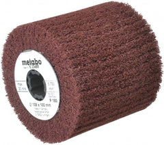 Metabo - 4" Diam, 180 Grit Aluminum Oxide Unmounted Flap Wheel - 4" Hole, 4" Wide, Nonwoven, Coarse Grade - Exact Tooling
