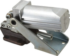 De-Sta-Co - 600 Lb Capacity, 3/4" Plunger Travel, 5/16-18 x 5/16" Plunger, 1/8 NPT Port, 3,015 N at 5 Bar, Air Power Straight Line Action Clamp - 1.09" Centerline Height, 9.86" Overall Closed Length x 2.93" Overall Closed Height, 64 Max psig, 14 to 194°F - Exact Tooling