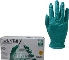 Ansell - Size XL, 5 mil, Industrial Grade, Powdered Nitrile Disposable Gloves - Exact Tooling
