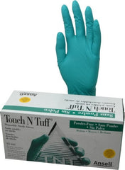 Ansell - Size M, 5 mil, Industrial Grade, Powder Free Nitrile Disposable Gloves - Exact Tooling