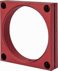 De-Sta-Co - 2-1/4 - 12 Thread, 0.28" Mounting Hole, Aluminum Clamp Mounting Block - 1/2" Thick x 2-1/2" Long x 2-1/2" Wide - Exact Tooling