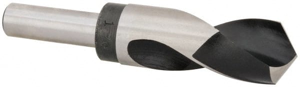 Hertel - 1-5/16" Drill, 118° Point, High Speed Steel Silver Deming & Reduced Shank Drill Bit - Exact Tooling