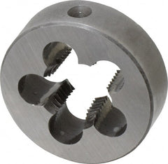 Cle-Line - 1/2-14 NPT Thread, Round Pipe Die - 2" Outside Diam, Carbon Steel - Exact Tooling
