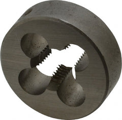 Cle-Line - 1/4-18 NPT Thread, Round Pipe Die - 1-1/2" Outside Diam, Carbon Steel - Exact Tooling