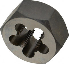 Cle-Line - 1/4-18 NPT Thread, Hex Pipe Die - Carbon Steel - Exact Tooling