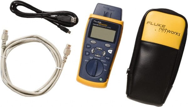 Fluke Networks - Universal Cable Tester - LCD Screen, RJ45 Connectors - Exact Tooling