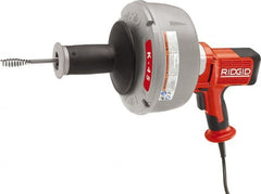 Ridgid - Electric Battery Drain Cleaning Machine - For 3/4" to 2-1/2" Pipe, 25' Cable - Exact Tooling