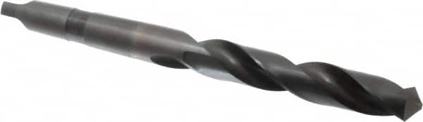Hertel - 1-1/4", 4MT 118° Point High Speed Steel Taper Shank Drill Bit - Exact Tooling