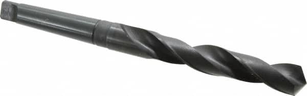 Hertel - 1-1/32", 3MT 118° Point High Speed Steel Taper Shank Drill Bit - Exact Tooling