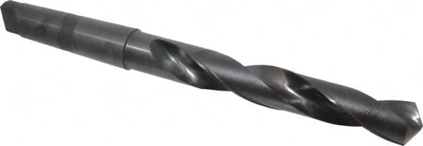 Hertel - 1-39/64", 5MT 118° Point High Speed Steel Taper Shank Drill Bit - Exact Tooling