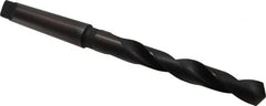 Hertel - 55/64", 3MT 118° Point High Speed Steel Taper Shank Drill Bit - Exact Tooling