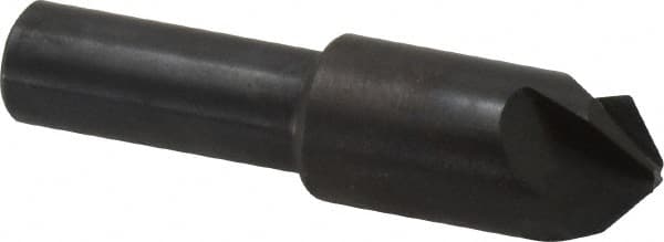Hertel - 1/2" Head Diam, 3/8" Shank Diam, 4 Flute 100° High Speed Steel Countersink - Exact Tooling