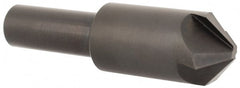 Hertel - 3/4" Head Diam, 1/2" Shank Diam, 4 Flute 100° High Speed Steel Countersink - Exact Tooling