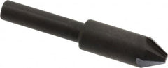 Hertel - 3/8" Head Diam, 1/4" Shank Diam, 4 Flute 60° High Speed Steel Countersink - Exact Tooling