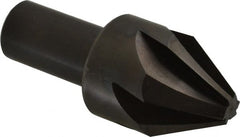 Hertel - 1-1/4" Head Diam, 3/4" Shank Diam, 6 Flute 60° High Speed Steel Countersink - Exact Tooling