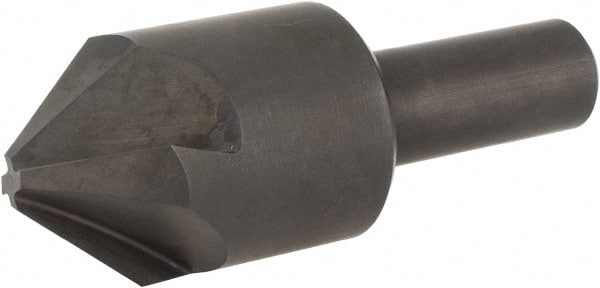 Hertel - 1" Head Diam, 1/2" Shank Diam, 4 Flute 82° High Speed Steel Countersink - 2-13/16" OAL, Straight Shank - Exact Tooling