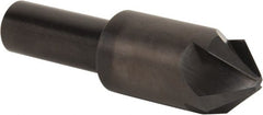 Hertel - 3/4" Head Diam, 1/2" Shank Diam, 4 Flute 82° High Speed Steel Countersink - 2-11/16" OAL, Straight Shank - Exact Tooling