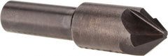 Hertel - 1/2" Head Diam, 3/8" Shank Diam, 4 Flute 82° High Speed Steel Countersink - Exact Tooling