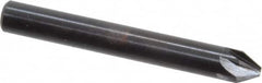 Hertel - 1/4" Head Diam, 1/4" Shank Diam, 6 Flute 60° High Speed Steel Countersink - Exact Tooling