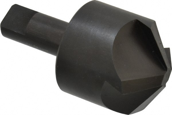 Hertel - 2" Head Diam, 3/4" Shank Diam, 4 Flute 120° High Speed Steel Countersink - Exact Tooling