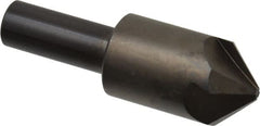 Hertel - 7/8" Head Diam, 1/2" Shank Diam, 4 Flute 90° High Speed Steel Countersink - 2-13/16" OAL, Straight Shank - Exact Tooling