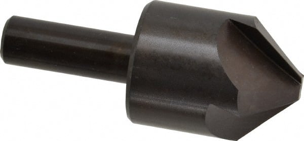 Hertel - 1-1/4" Head Diam, 1/2" Shank Diam, 4 Flute 90° High Speed Steel Countersink - Exact Tooling
