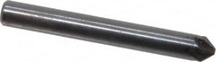 Hertel - 3/16" Head Diam, 3/16" Shank Diam, 6 Flute 82° High Speed Steel Countersink - Exact Tooling