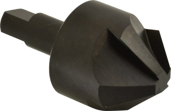 Hertel - 2" Head Diam, 3/4" Shank Diam, 4 Flute 90° High Speed Steel Countersink - Exact Tooling