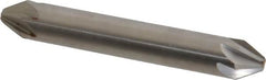 Hertel - 3/8" Head Diam, 3/8" Shank Diam, 6 Flute 60° High Speed Steel Countersink - 2-1/2" OAL, Straight Shank - Exact Tooling