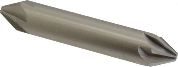 Hertel - 5/8" Head Diam, 5/8" Shank Diam, 6 Flute 60° High Speed Steel Countersink - Exact Tooling