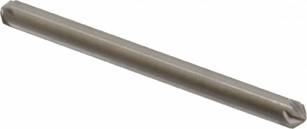 Hertel - 1/8" Head Diam, 1/8" Shank Diam, 6 Flute 100° High Speed Steel Countersink - Exact Tooling