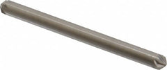 Hertel - 1/8" Head Diam, 1/8" Shank Diam, 6 Flute 100° High Speed Steel Countersink - Exact Tooling