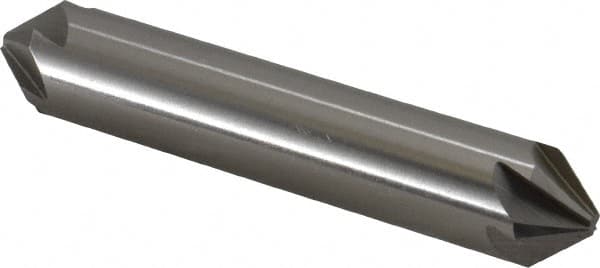 Hertel - 5/8" Head Diam, 5/8" Shank Diam, 6 Flute 82° High Speed Steel Countersink - Exact Tooling
