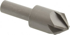 Hertel - 7/8" Head Diam, 1/2" Shank Diam, 6 Flute 90° High Speed Steel Countersink - Exact Tooling