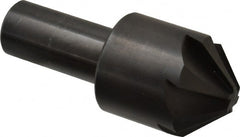 Hertel - 1-3/4" Head Diam, 1" Shank Diam, 6 Flute 90° High Speed Steel Countersink - Exact Tooling