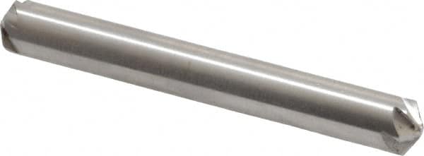 Hertel - 1/4" Head Diam, 1/4" Shank Diam, 6 Flute 120° High Speed Steel Countersink - 2" OAL, Straight Shank - Exact Tooling