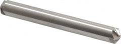 Hertel - 1/4" Head Diam, 1/4" Shank Diam, 6 Flute 120° High Speed Steel Countersink - 2" OAL, Straight Shank - Exact Tooling