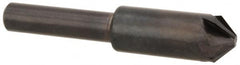 Hertel - 3/8" Head Diam, 1/4" Shank Diam, 6 Flute 90° High Speed Steel Countersink - Exact Tooling